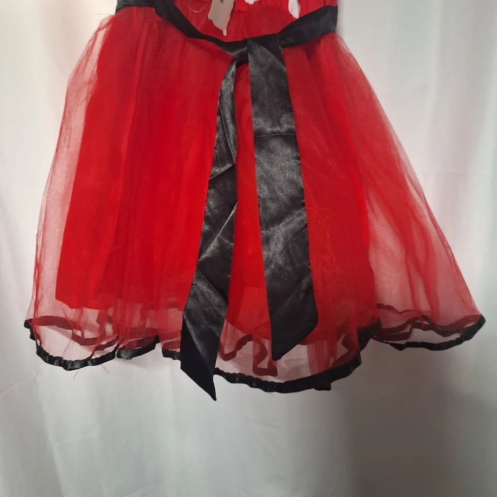 Adorable Red Polka Dot Kids  Dress